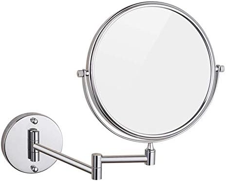 HTLLT Beauty Makeup ogledalo za kupatilo ogledalo uvećanje rotirajte viseće dvostruko ogledalo