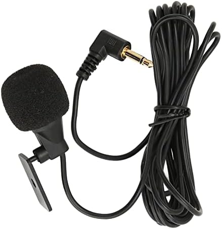 Auto Stereo mikrofon, siguran pouzdan Plug and Play eksterni mikrofon visoka osetljivost tačan prenos podataka 3.5 mm u oblikovana kopča za staklo