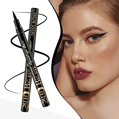 Freckles Makeup Liquid Eyeliner Precision Brush Tip vodootporan Smudgeproof Ultra Black Quick Fishing Silver Eyeliner