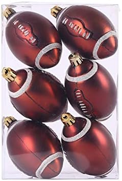 EDTO božićna lopta božićna jelka ukras privjesak božićna jelka Decorat 6cm božićna lopta fudbal bejzbol