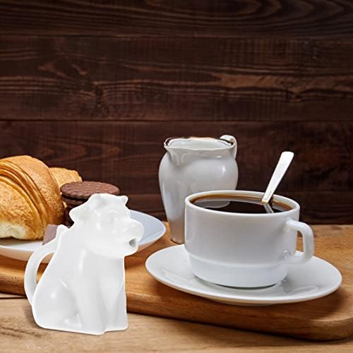Luxshiny Creamer Pitcher Mini Cow Creamer 50ml keramička kafa čaj mliječni sirup Dressing Server krema