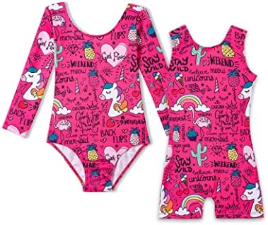 rainbowsnow paket Hotpink jednorog gimnastičkih trikoa za djevojčice male djece veličine 4t 5t