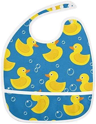 Junzan Yellow Duck Blue Baby Hrana za hranjenje roda Rodna neutralna krpa za bebe pregača za novorođenčad za pranje