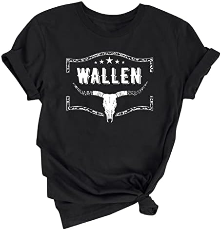 Majice s dugim rukavima za ženu Ženski retro bull grafički majica smiješna zapadna zemlja estetski dugi rukav