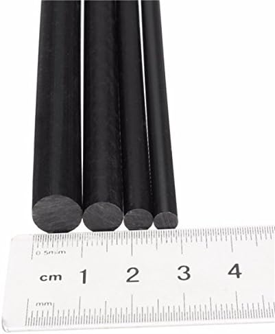 LTEFTLFL 5/6/8/10mm prečnik 200mm Crni Acetalni Okrugli Bar plastični štap-8mm
