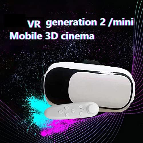 VR 3D naočare, VR pametne naočare set ručki za igru, 3D VR naočare za virtuelnu stvarnost slušalice 3D bioskopske naočare prostor impresivno iskustvo, Bežična Bluetooth veza za Android / iOS / Pc
