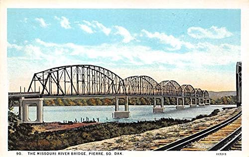 Missouri River Bridge Pierre, Južna Dakota SD razglednice
