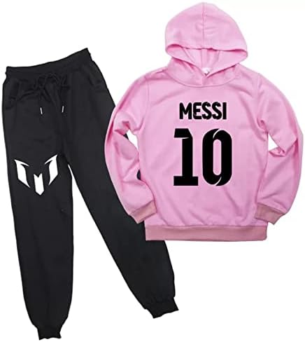 Wriggy Teen Boys Lionel Messi Graphic Hoodie i Jogging Hlače-Mladi povuku preko dukserice s kapuljačom
