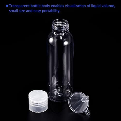 M Meterxity 6 Pakovanje plastične boce za prazne stiska - šampon čiste putne boce sa lijevkom primjenjuju se na poslovno putovanje