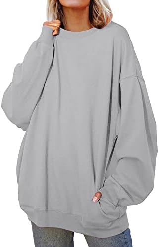 Ženska boja Blok okrugli vrat Tunic TOPS dugih rukava Ležerne majice Bluze Zip up hoodie žene