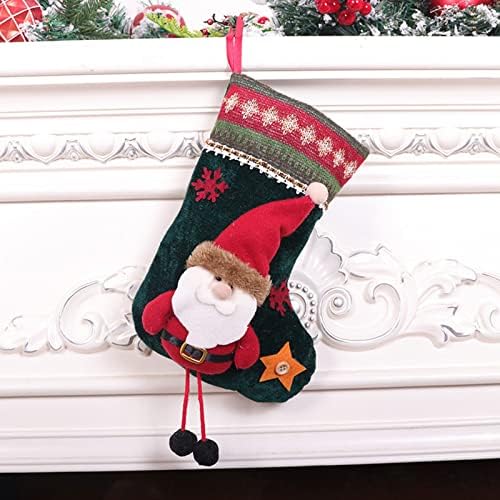 Božićne čarape Veliki Xmas Čarape Dekoracije Santa Snowman Xmas Lik za porodične odmarališta Dekoracije Božić viseći čarape Čarape za božićne vintage božićne kuće