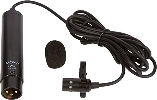 Movo LV8-C kvalitet emitovanja XLR Lavalier Kardioidni kondenzatorski žičani mikrofon sa 12mm mikrofonom