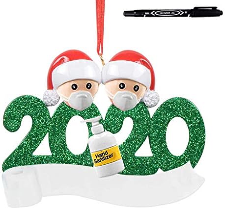 2020 Karantenski Božićni ukrasi, personalizirani preživjeli porodični ukras Božićni praznični ukrasi sa 2ml olovkom