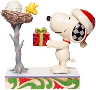 Enesco Jim Shore Kikiriki Snoopy Davanje Woodstock-a Poklon figuri, višebojni
