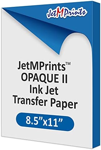 Jetmprints neprozirna verzija 2.0 Inkjet papir za prijenos, 8,5 x 11