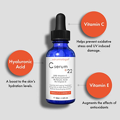 serumtologie C Serum 22 - čisti Serum vitamina C za lice sa hijaluronskom kiselinom i Feruličnom