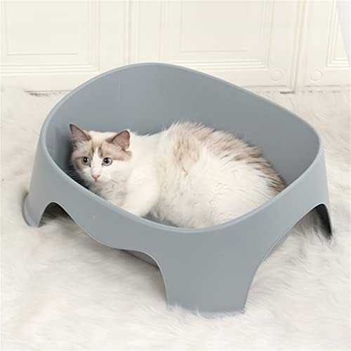 SLATIOM Top Entry kutija za smeće za mačke jednostavno protiv prskanja ekstra velika kutija za smeće za mačke multifunkcionalni trening toaleta