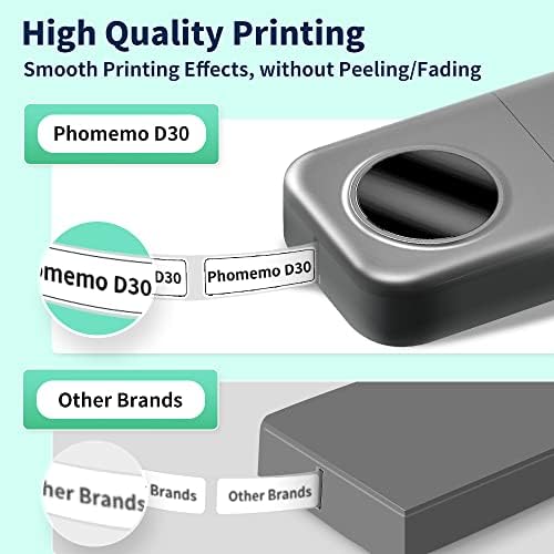 Proizvođači etiketa za mala preduzeća, Phomemo D30 Mašina za izradu etiketa sa trakom 12mm 0.47