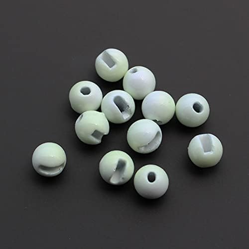 Tigofly 30 kom / lot sjaj u tamnim 3 veličinama Lijepe dizajnirane prorezne svjetlosne bijele perle za bijele perle letećim materijalima perle