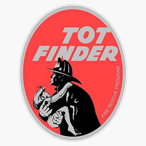 TOT Finder Retro požarna zaklopka za spašavanje naljepnica prozor Vinil decembar 5