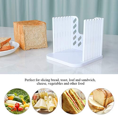 Rezač hljeba, vodič za ručno rezanje za rezanje za domaći hljeb od plastike podesivi kompaktni prilagodljivi proizvođač tosta za hljeb Bun Slicer kompaktna ploča za rezanje Kuhinjski Dodaci za sendviče za torte