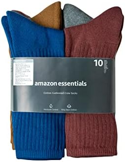 Essentials muške pamučne polu-obložene čarape za posadu, Multipacks
