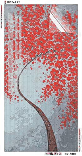 Instarry 5D Dijamantska slika velike veličine puna bušilica mozaik crvenog drveta kristalno Vezenje dekor dnevne sobe 53, 1x23, 6 inča