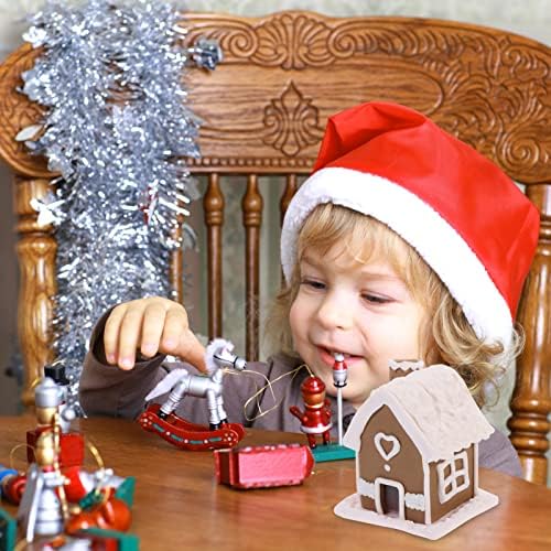 jojofuny Božić Gingerbread House, Božić Village House, Božić selo kolekcije, Božić Candy House Tree Hanging ukras