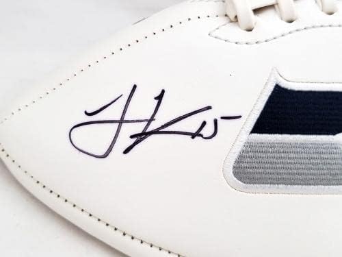 Jermaine Kearse autografirana sjedišta Seattle Seahawks bijeli logo Fudbal MCS Holo 35304 -