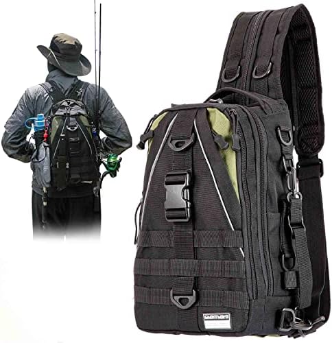 Ribarski ruksak Ghosthorn sa kutijama od 2 3600 pribor, torba za ribolov sa kutijom za pribor u obliku nosača