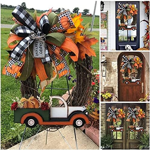 Eyhlkm vintage bundeve kamion vijenac, ukras za Halloween-Seoski kuća DIY cvjetni bouket venac za svadbenu