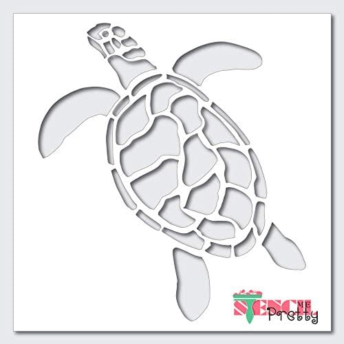 Sea kornjača plaža Decore šablona - umjetnina DIY re-upotrebljivi okeanski predložak najbolji vinilni