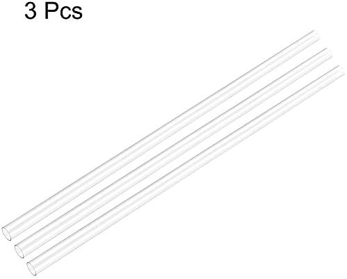 uxcell 3kom jasne krute cijevi 18mm ID x 20mm od x 2ft dužine okrugla plastična polikarbonatna cijev