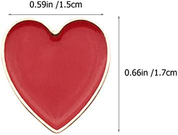 KESYOOOO 4pcs Odjeća broša Ljubav srčani prsa za valentinovo ovratnik