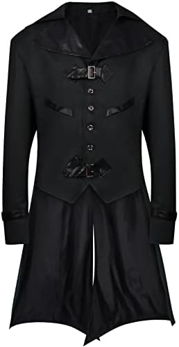Noćna zimska odjeća Muški tunik Gothic Dugi rukavski kaput Comfort rever poliester Sakrij trbuh prema dolje