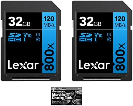 Lexar 128GB Professional 633x SDXC Klasa 10 UHS - I/U1 memorijska kartica 2-paket sa krpom od