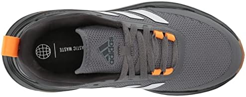 Adidas muški Dlux treneri za trčanje, siva četiri / bijela / narandžasta žurba, 8