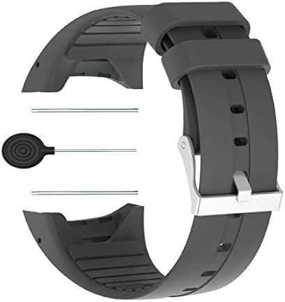 HUABAO kaiš za sat kompatibilan sa Polar M400, podesivom silikonskom sportskom trakom za zamjenu za Polar M400 Smart Watch