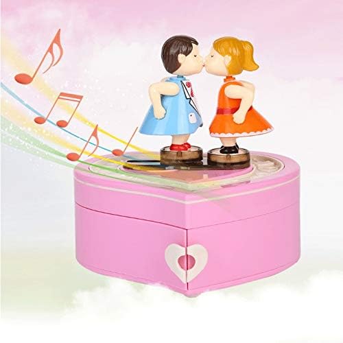 GKMJKI Par lutka Muzička kutija Radio ClockWork Girl Hand-Crankd Music Mehanizam Vjenčanje