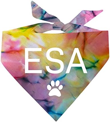 ESA emocionalnu podršku životinja Scrunch Tie Dye trougao pas Bandana