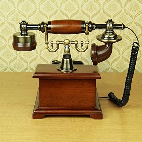 Retro staromodni telefon Europski antikni telefonski telefonski telefonski telefonski telefonski telefonski telefonski telefon, kabelski telefon za kućni i dekor Rotacijski broj kućnog telefona