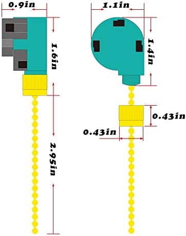 Stropni Ventilatorski prekidač Zing Ear ZE-268s6 3 brzina 4-Žičani Prekidač za lanac kontrola prekidača za kontrolu brzine zamjena stropnog ventilatora, 1 kom pakovanje