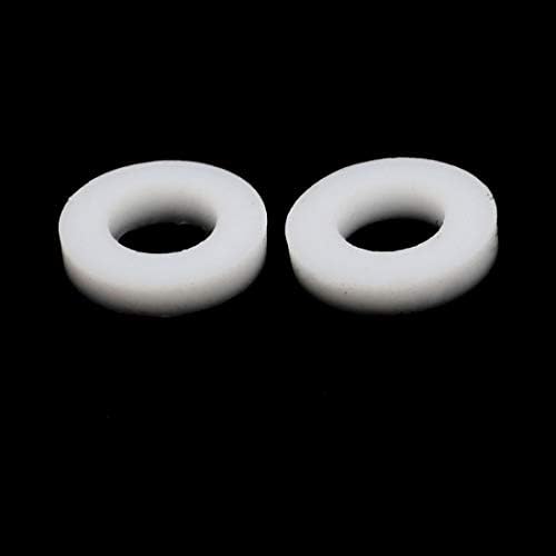 Aexit 10mmx5mmx2mm PTFE Kvalitetni dijelovi okrugli u obliku ravne perilice za pezanje bijeli