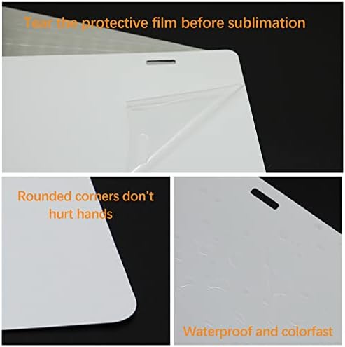 5 paketa sublimacijska tablica prazna aluminijska bijela prednja licencna ploča Oznaka automobila Automobili za sublimaciju DIY Custom