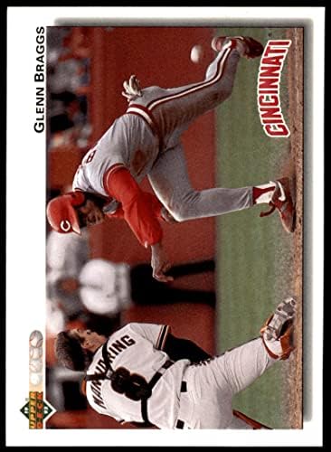 1992 Gornja paluba 341 Glenn Braggs Cincinnati Reds nm / mt crveni