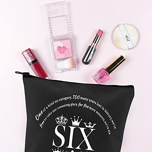 G2TUP SIX muzička torba za šminkanje muzičko pozorište fanovi poklon mi smo šest kozmetička torbica sa patentnim