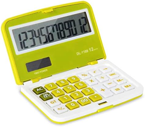 YFQHDD 12 cifara Solarni sklopivi mini kalkulator Dual Power Office Elektronski ručni džepovi kalkulator