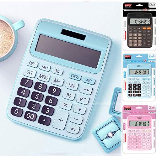 Osnovni standardni kalkulator 12-znamenkasti kalkulator radne površine sa velikim LCD ekranom i osjetljivim gumbom Solarna i baterija dvostruka snaga za ured, školu, dom