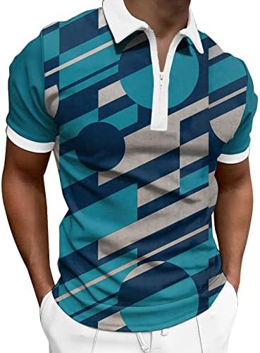 XXBR muške polo majice Ljeto plaćeno kratki rukav CATER Zip kontrast Golf majica Radne majice