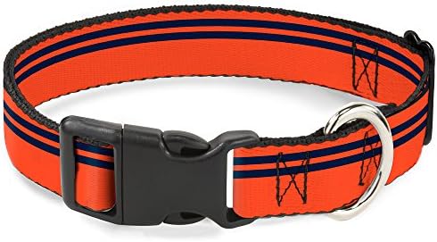 Kopča-Down Plastic Clip Collar - Racing Stripe Orange/Navy - 1 Wide - Odgovara 11-17 Vrat-Srednji